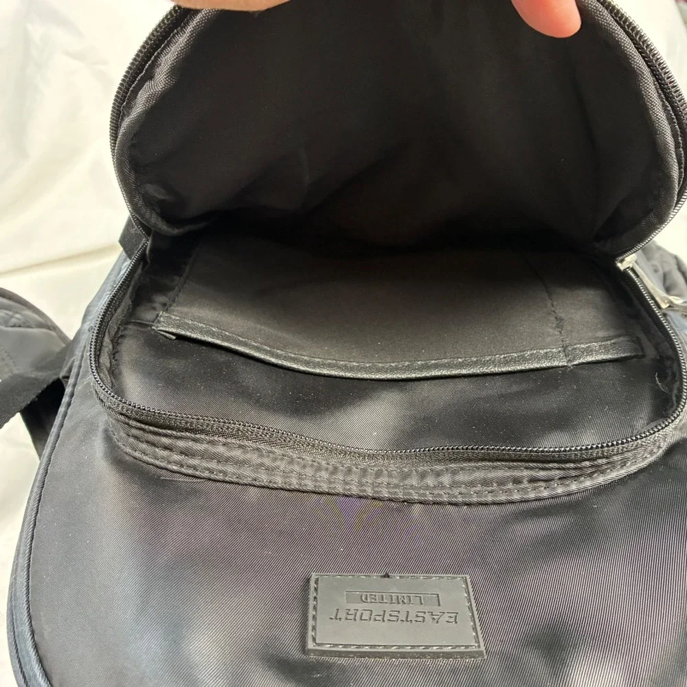 Eastsport Limited Black Nylon Backpack Minimalist Commuter School Bag 15in